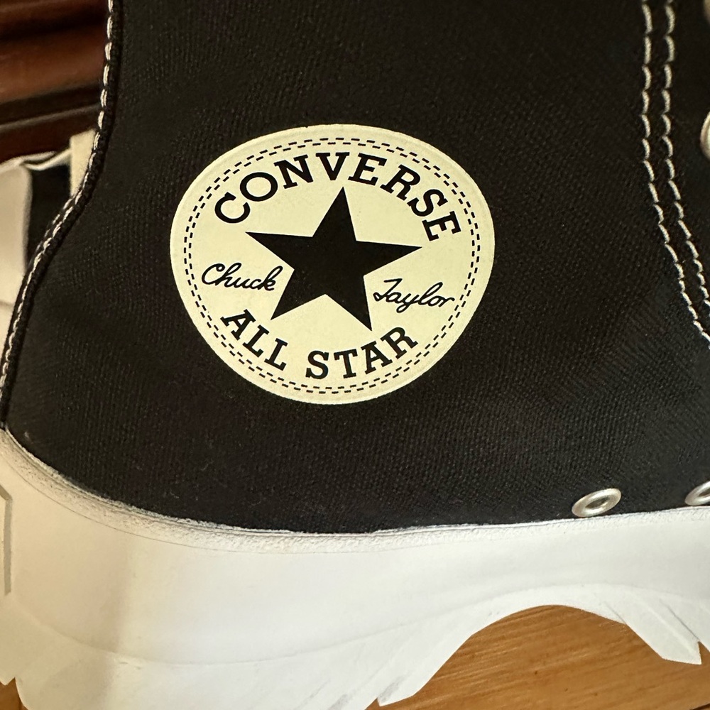 Converse chuck taylor all star lugged 2.0 sneakers chunky black women size 10.5 - Picture 5 of 12